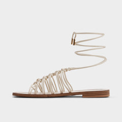Aldo Unoma in White Bone - Strappy flat sandal