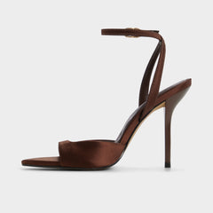 Aldo Forevermore in Dark Brown 14154135 - Strappy heeled sandal, Stiletto heel