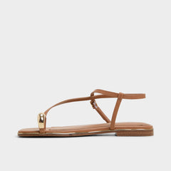 Aldo Jomalina Medium Brown Women's Flats - Strappy flat sandal