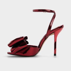 Aldo Tinsletta in Medium Red - Heeled sandal, Stiletto heel