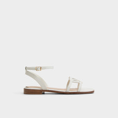 Aldo Greengrove White Women's Flats - Flat sandal