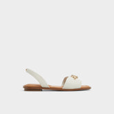 Aldo Goassi White/Bone Women's Flats - Flat sandal