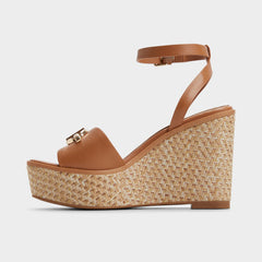Aldo Ybylin Medium Brown Women's Wedges - Wedge sandal, Wedge heel