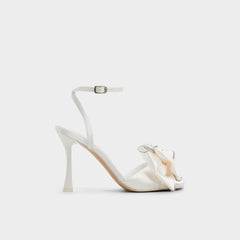 Aldo Tinsel in Other White - Strappy heeled sandal, Stiletto heel