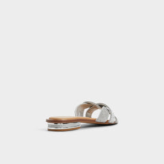 Aldo Ormeley Silver Women's Iridescent metallics - Slide sandal