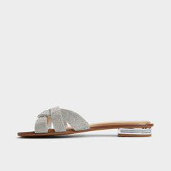 Aldo Ormeley Silver Women's Iridescent metallics - Slide sandal