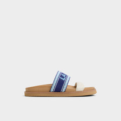 Aldo Beachvacay White/Blue Women's Footbed sandals - Slide sandal, Footbed sandal