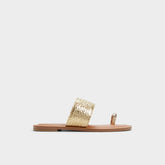 Aldo Beachwalk Gold Women's Iridescent metallics - Slide sandal
