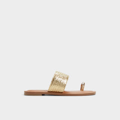 Aldo Beachwalk Gold Women's Iridescent metallics - Slide sandal