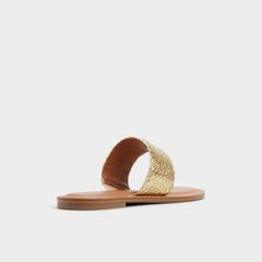 Aldo Beachwalk Gold Women's Iridescent metallics - Slide sandal