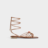 Aldo Nirena Medium Brown Women's Flats - Strappy flat sandal