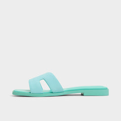 Aldo Itsandal Turquoise Women's Flats - Slide sandal