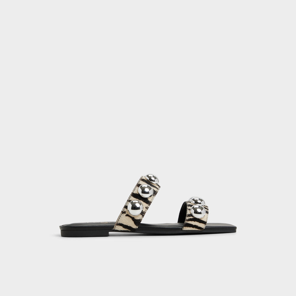 Aldo Katalena in White Black - Slide sandal