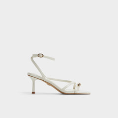 Aldo Elodiah White/Bone Women's Travel essentials - Strappy heeled sandal, Stiletto heel
