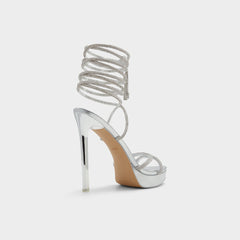 Aldo Izabella in Silver 13621003 - Strappy heeled sandal, Platform