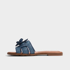 Aldo Seaflower Denim Women's Flats - Slide sandal