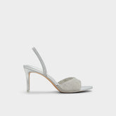 Aldo Aitana in Silver - Strappy heeled sandal, Stiletto heel