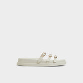 Aldo Zephyra White Women's Footbed sandals - Footbed sandal, Footbed sandal