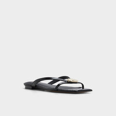 Aldo Iliria Black Women's Flats - Slide sandal