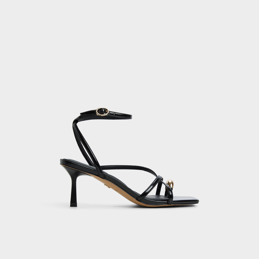 Aldo Elodiah Black Women's Travel essentials - Strappy heeled sandal, Stiletto heel