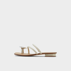 Aldo Garberia Silver Women's Flats - Flip flop