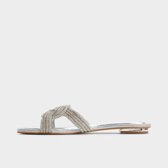 Aldo Karlina Silver Women's Iridescent metallics - Slide sandal