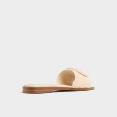 Aldo Sabbia Light Beige Women's Flats - Slide sandal