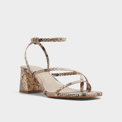 Aldo Adrauder in Brown Overflow 13801090 - Strappy block heeled sandal, Block heel