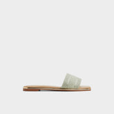 Aldo Oceania-xt Other Green Women's Flats - Slide sandal