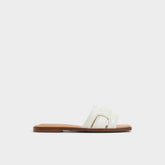 Aldo Eleny White Women's Flats - Slide sandal