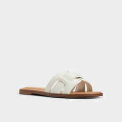 Aldo Eleny White Women's Flats - Slide sandal