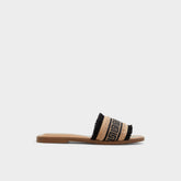 Aldo Nalani Open Black Women's Flats - Slide sandal