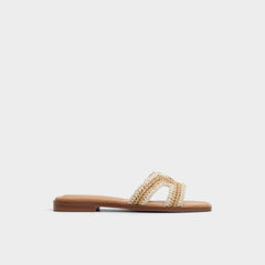 Aldo Itsandal Beige Women's Flats - Slide sandal