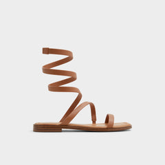 Aldo Spinella in Medium Brown - Strappy flat sandal