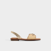 Aldo Goassi Gold Women's Iridescent metallics - Flat sandal