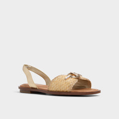 Aldo Goassi Gold Women's Iridescent metallics - Flat sandal