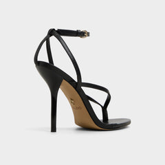 Aldo Abyfindley Black Women's Strappy sandals - Heeled flip flop, Stiletto heel