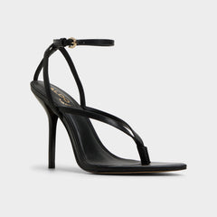 Aldo Abyfindley Black Women's Strappy sandals - Heeled flip flop, Stiletto heel