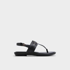 Aldo Taylen Black Women's Footbed sandals - T-strap sandal
