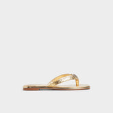 Aldo Conchiglia Gold Women's Flats - Flip flop