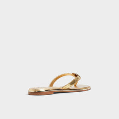Aldo Conchiglia Gold Women's Flats - Flip flop