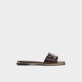 Aldo Darlina Medium Brown Women's Flats - Slide sandal
