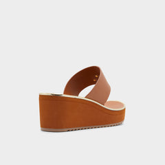 Aldo Maesllan Medium Brown Women's Wedges - Wedge sandal, Wedge heel