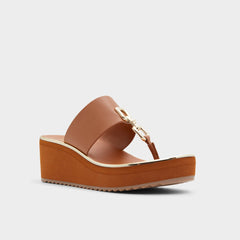 Aldo Maesllan Medium Brown Women's Wedges - Wedge sandal, Wedge heel