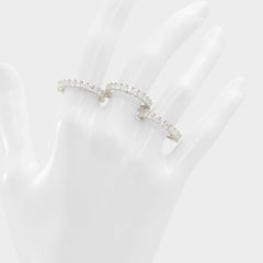 Aldo Aschianamini Silver/Clear Multi Women's Rings - Ring