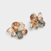 Aldo Brocla Light Brown Women's Earrings - Button earrings