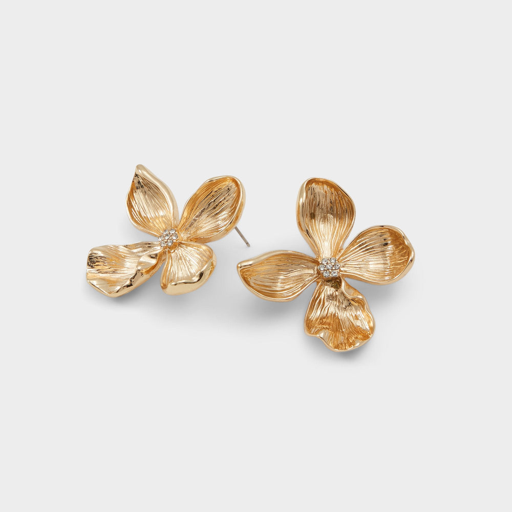 Aldo Floraluxe Gold/Clear Multi Women's Earrings - Earrings
