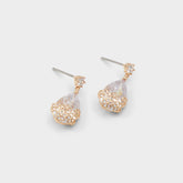 Aldo Cutesie Gold/Clear Multi Women's Earrings - Earrings