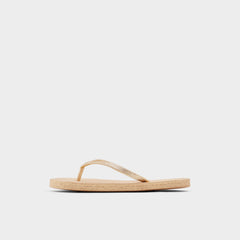 Aldo Aloomba Gold Women's Flats - Flip flop