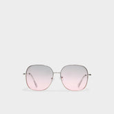 Aldo Grasien Silver Women's Square - Square sunglasses